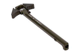 SOLGW AR-15 Charging Handle in OD green has an ambidextrous design.